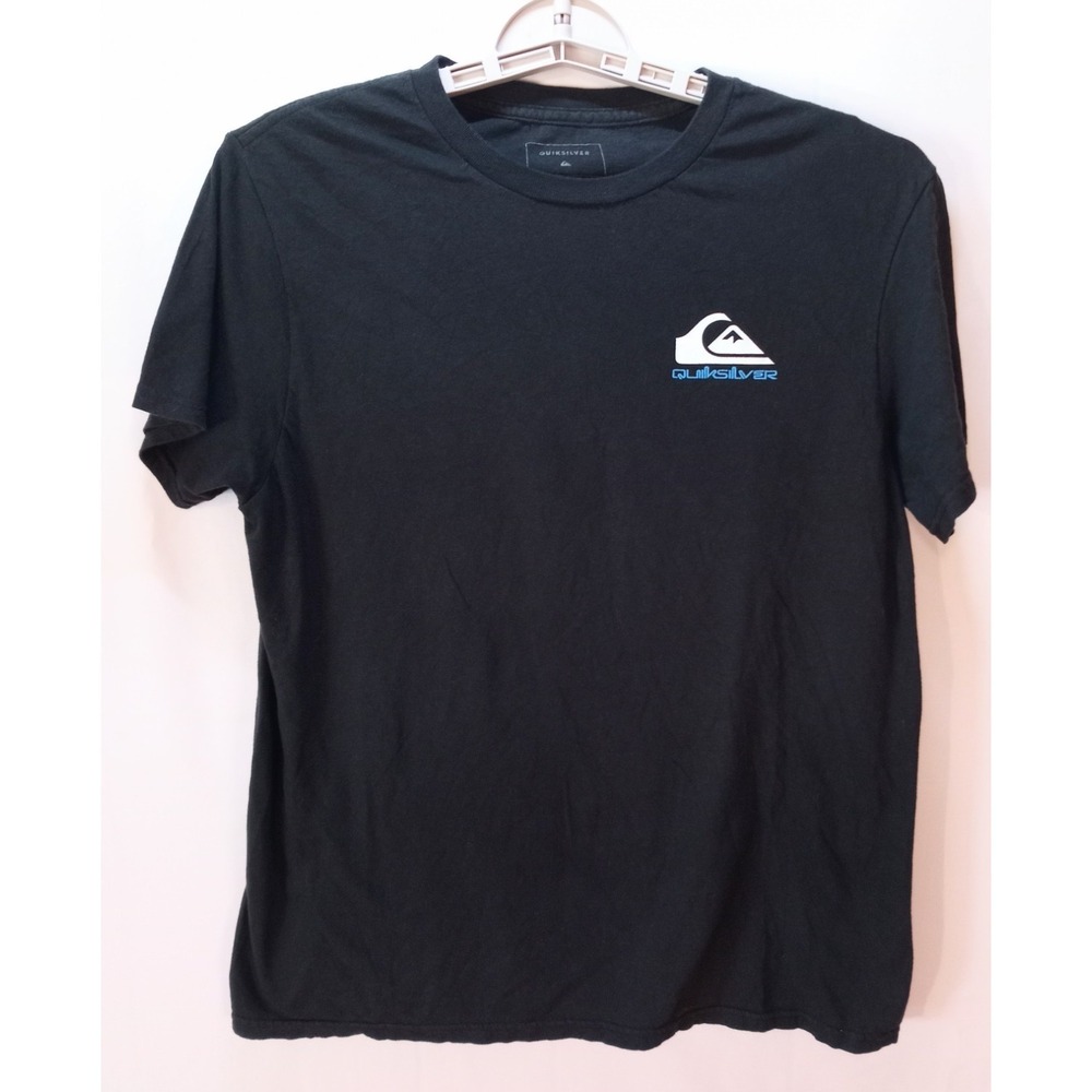 Quiksilver La Jolla Men's Medium Regular Fit‎ T-Shirt, Black 100% Cotton
